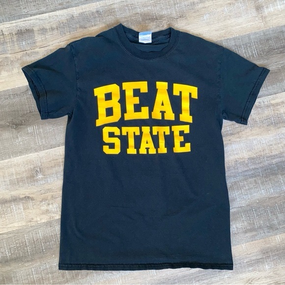 Gildan Other - SOLD Iowa Hawkeyes “BEAT STATE” Gildan Heavy Cotton Tee Size Small